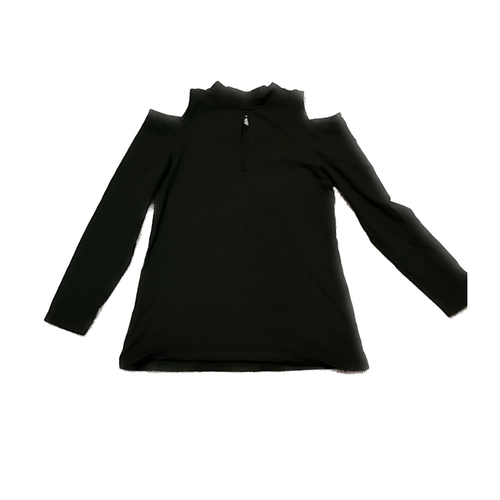 Black Torrid High Neck Keyhole Cold Shoulder Top